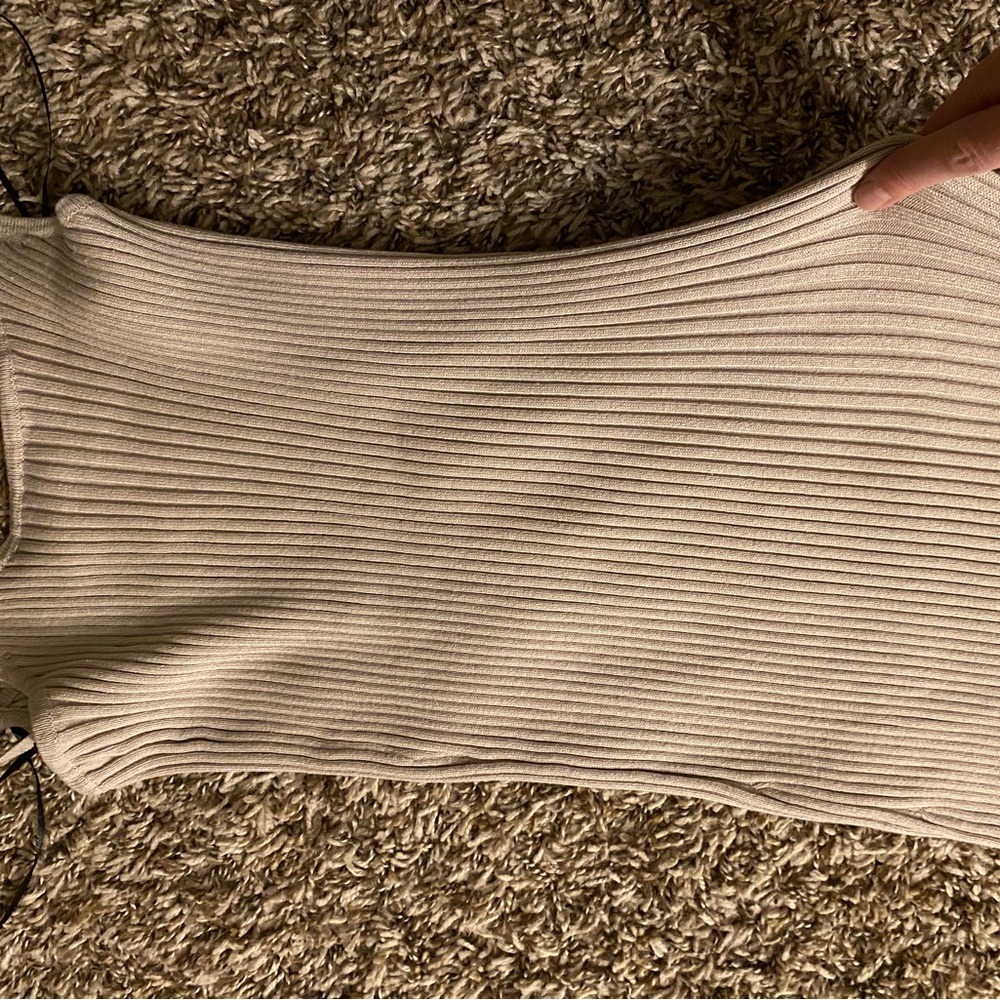 Ribbed Tan tube dress